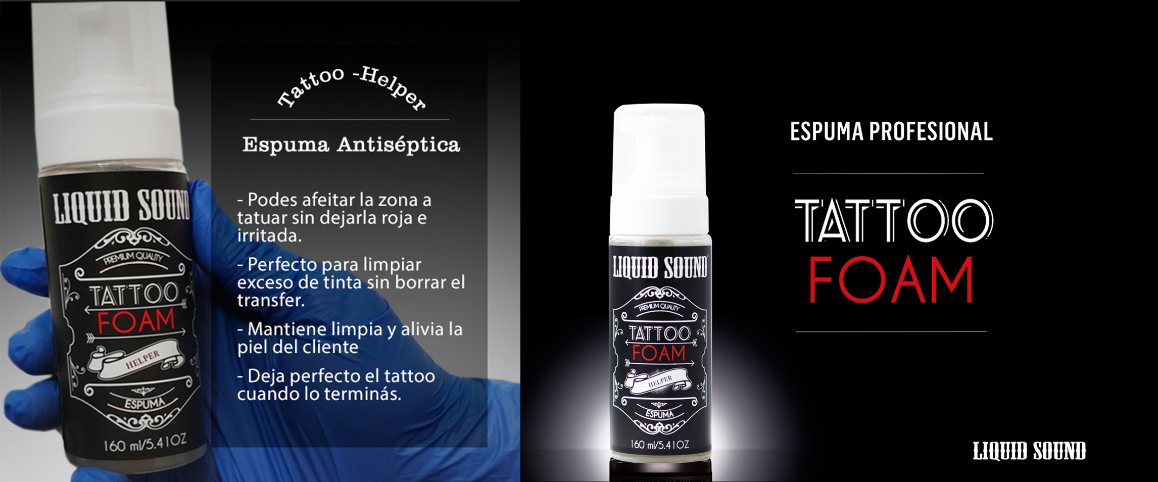 liquid sound tattoo foam espuma tatuaje